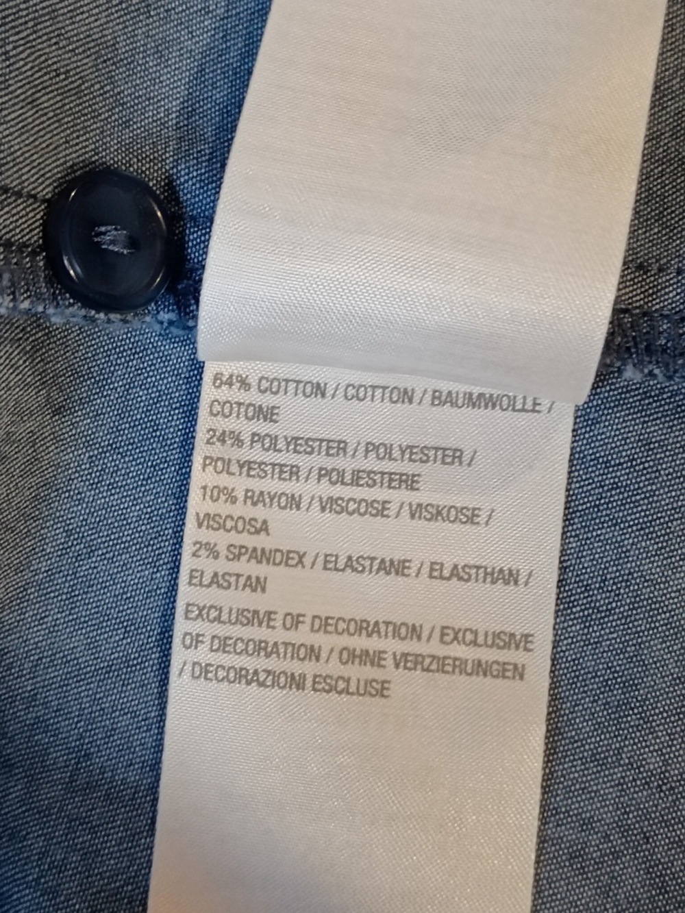Quacker Factory Denim Shirt XL
Embroidered Floral Button Front
Chambray - Picture 4 of 9
